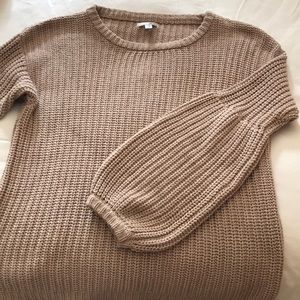 Cable knit sweater